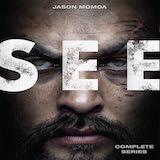  Square cover art for See: The Complete Series, with Jason Momoa’s weathered face partially obscured by the distressed-textured series title.