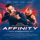 Image 4: Official poster for Affinity (2025) featuring Marko Zaror and Brooke Ence armed with weapons, tagline reading “Ex-SEAL. Elite team. One impossible truth.”